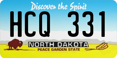 ND license plate HCQ331