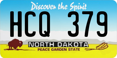 ND license plate HCQ379