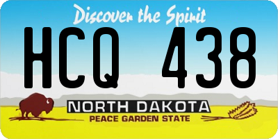 ND license plate HCQ438