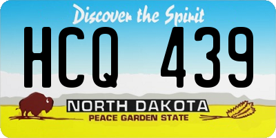 ND license plate HCQ439