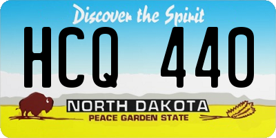 ND license plate HCQ440
