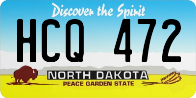 ND license plate HCQ472