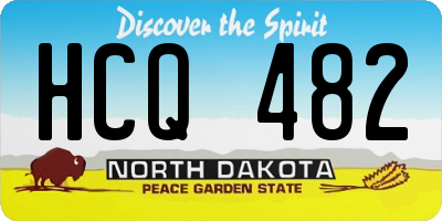 ND license plate HCQ482