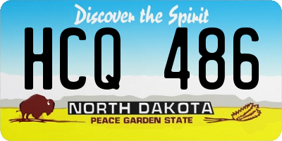 ND license plate HCQ486