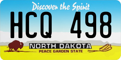 ND license plate HCQ498