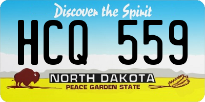ND license plate HCQ559