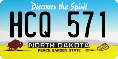 ND license plate HCQ571