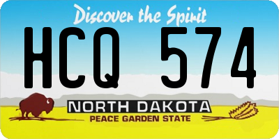 ND license plate HCQ574