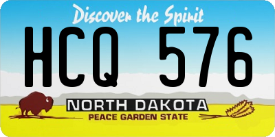 ND license plate HCQ576