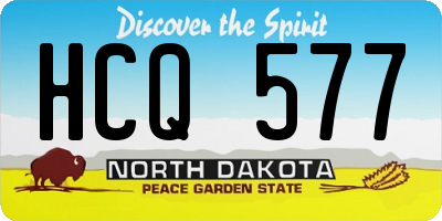 ND license plate HCQ577