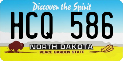 ND license plate HCQ586