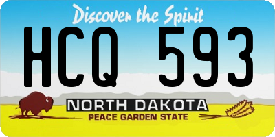 ND license plate HCQ593
