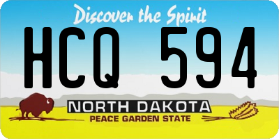 ND license plate HCQ594