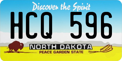 ND license plate HCQ596