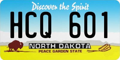 ND license plate HCQ601