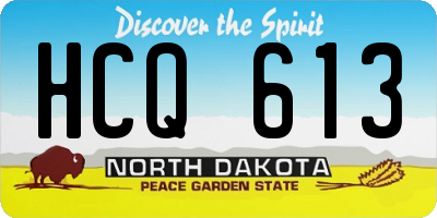 ND license plate HCQ613