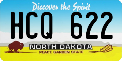 ND license plate HCQ622