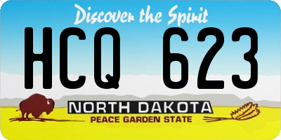 ND license plate HCQ623