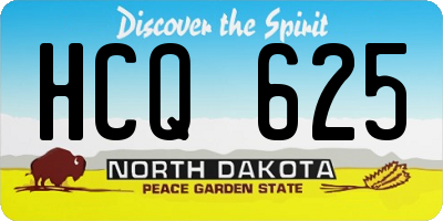 ND license plate HCQ625