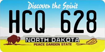 ND license plate HCQ628