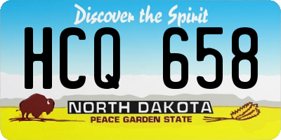 ND license plate HCQ658