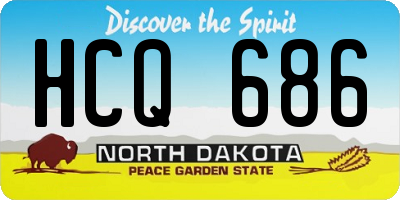 ND license plate HCQ686