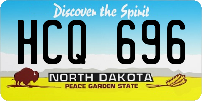 ND license plate HCQ696