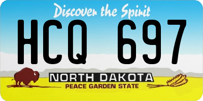 ND license plate HCQ697