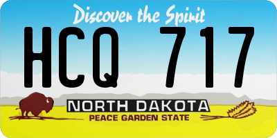ND license plate HCQ717