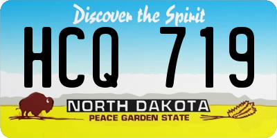 ND license plate HCQ719