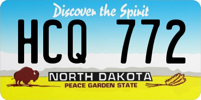 ND license plate HCQ772