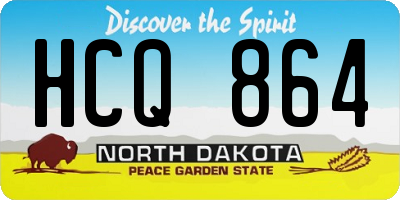 ND license plate HCQ864