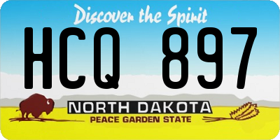 ND license plate HCQ897
