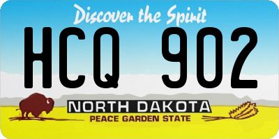 ND license plate HCQ902