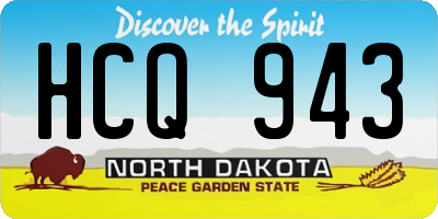 ND license plate HCQ943