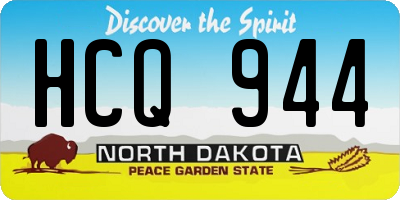 ND license plate HCQ944