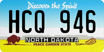 ND license plate HCQ946