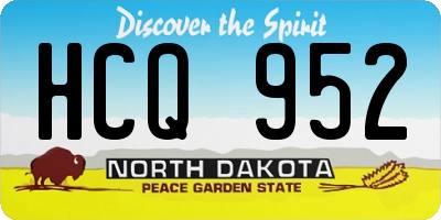 ND license plate HCQ952