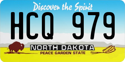 ND license plate HCQ979