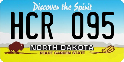 ND license plate HCR095