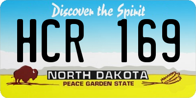ND license plate HCR169