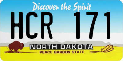 ND license plate HCR171