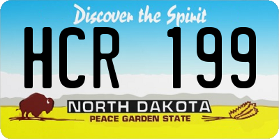 ND license plate HCR199