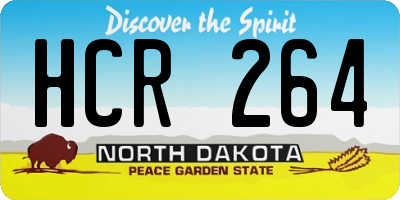 ND license plate HCR264