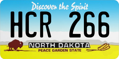 ND license plate HCR266