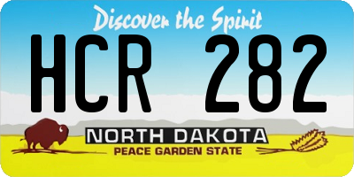 ND license plate HCR282