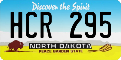 ND license plate HCR295