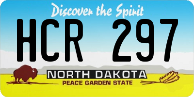 ND license plate HCR297