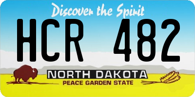 ND license plate HCR482