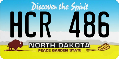 ND license plate HCR486